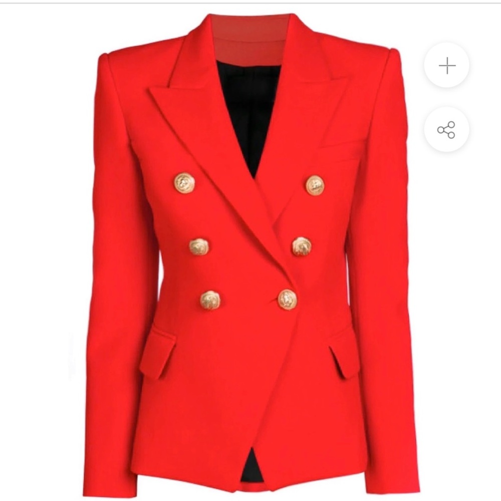 🔥♥️ Red w/Gold Buttons -  Love | Labels Blazer ♥️🔥